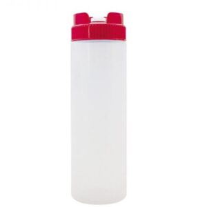 Plastic doseerfles met rode dop 36cl