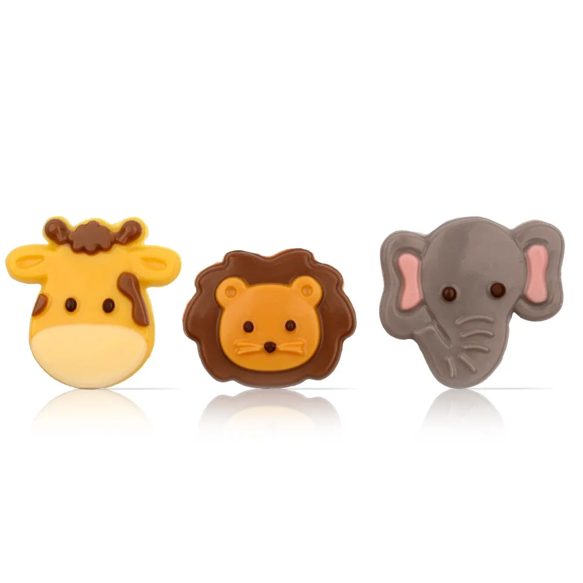 Safari dieren - 41-70mm - 6st