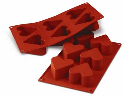 Silikomart harten - SF036 - 65x40mm