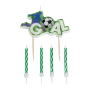 Taartkaarsjes Voetbal & Taartopper Goal