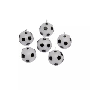 Taartkaarsjes voetbal - 6 stuks