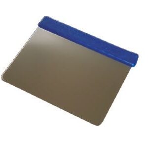 Deegschraper inox soepel afgerond - 10x8,5cm