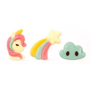 Chocolade unicorn ass. - 6st
