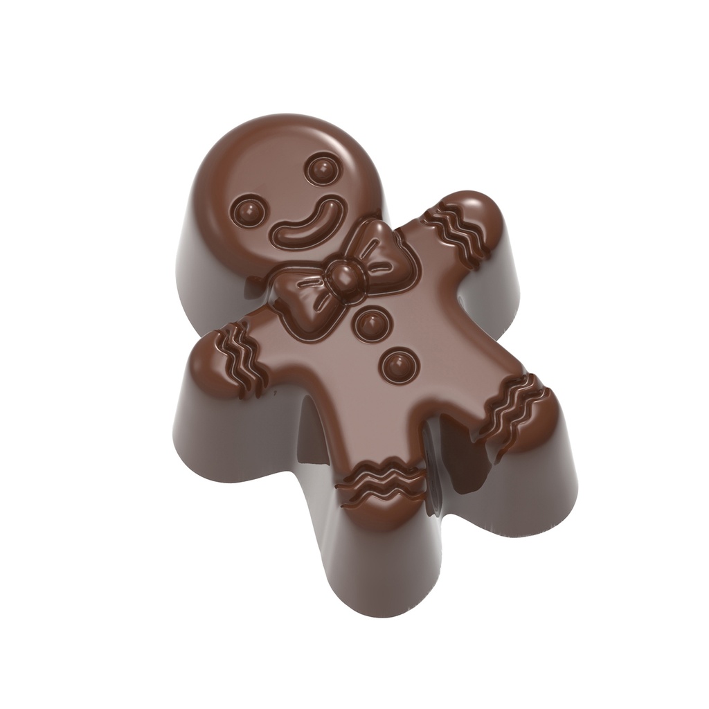 Chocoladevorm praline peperkoekmannetje