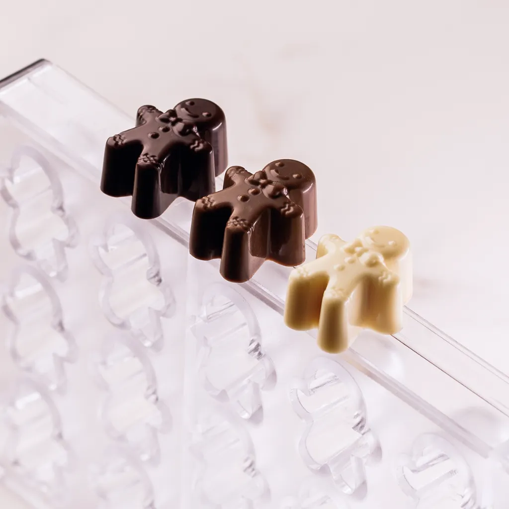 Chocoladevorm praline peperkoekmannetje