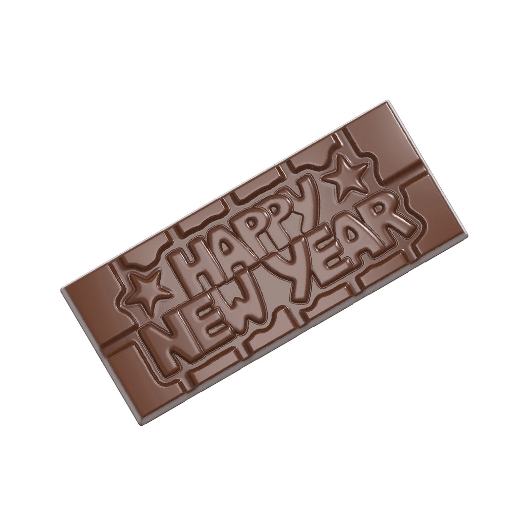 Chocoladevorm tablet Happy New Year