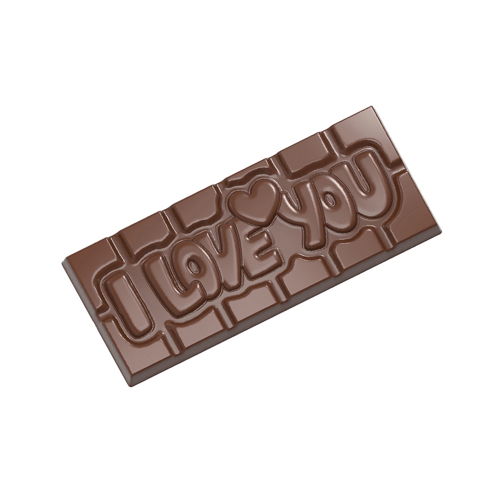 Chocoladevorm tablet I love you