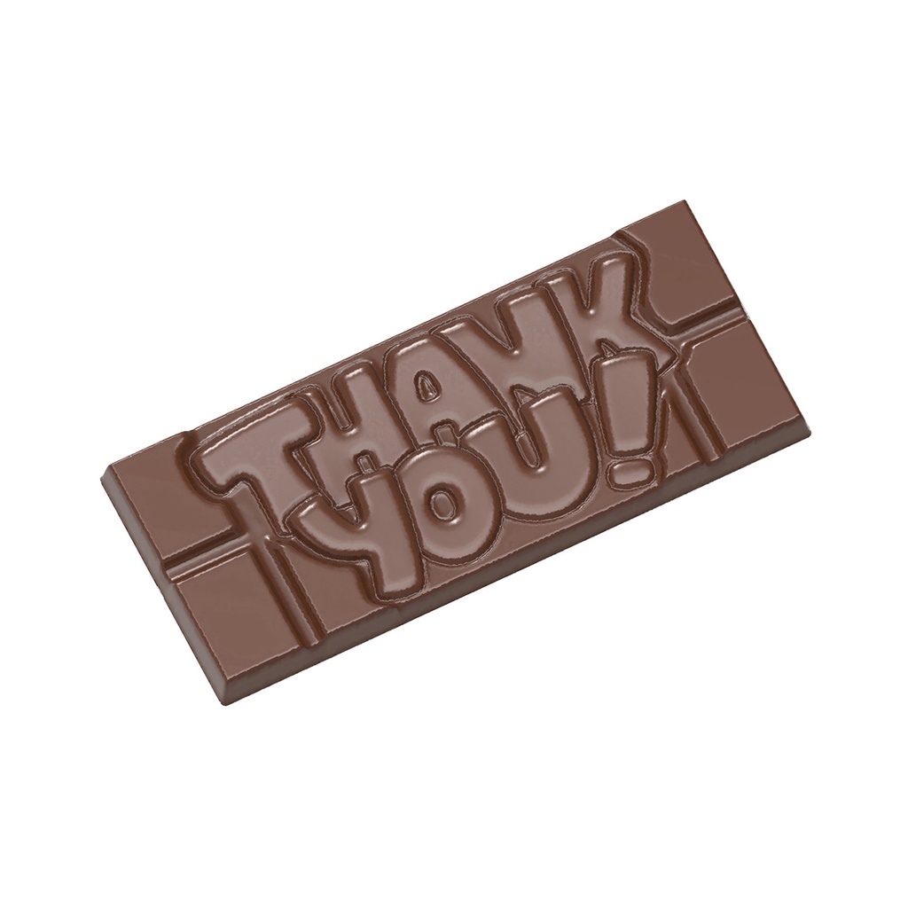 Chocoladevorm tablet Thank you