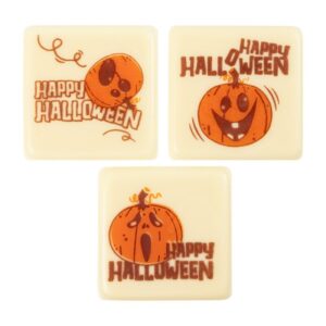 Ass. happy Halloween - 3x3cm - 8st