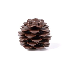 Chocolade dennenappel - 2,8x2,5cm - 3st
