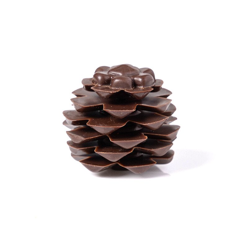 Chocolade dennenappel - 2,8x2,5cm - 3st