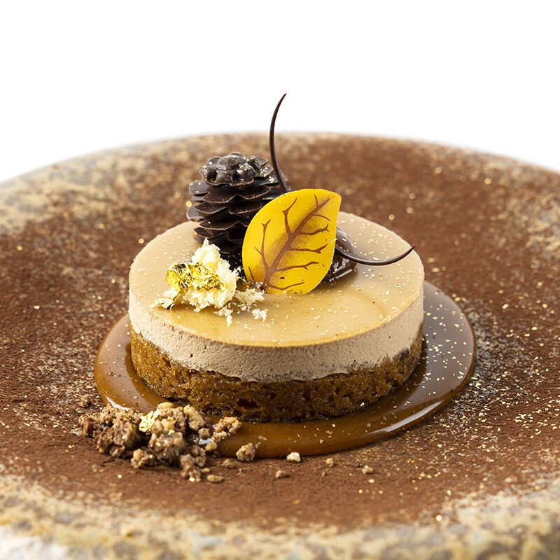 Chocolade dennenappel - 2,8x2,5cm - 3st