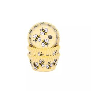 HoM cupcakevorm bijtjes - 50x33mm - 48 stuks