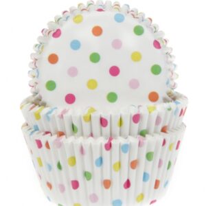 HoM cupcakevorm confetti - 50X33mm - 48 stuks