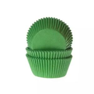 HoM cupcakevorm gras groen - 50x33mm - 48 stuks