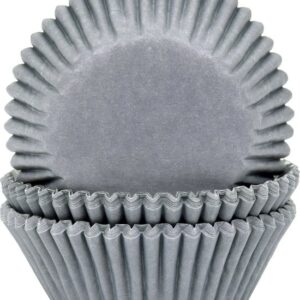 HoM cupcakevorm grijs - 50X33mm - 50 stuks
