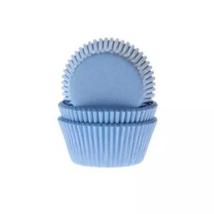 HoM cupcakevorm licht blauw - 50x33mm - 50 stuks