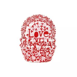 HoM cupcakevorm love - 50X33mm - 50 stuks