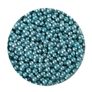 Softparels metallic blauw - 4mm - 600g