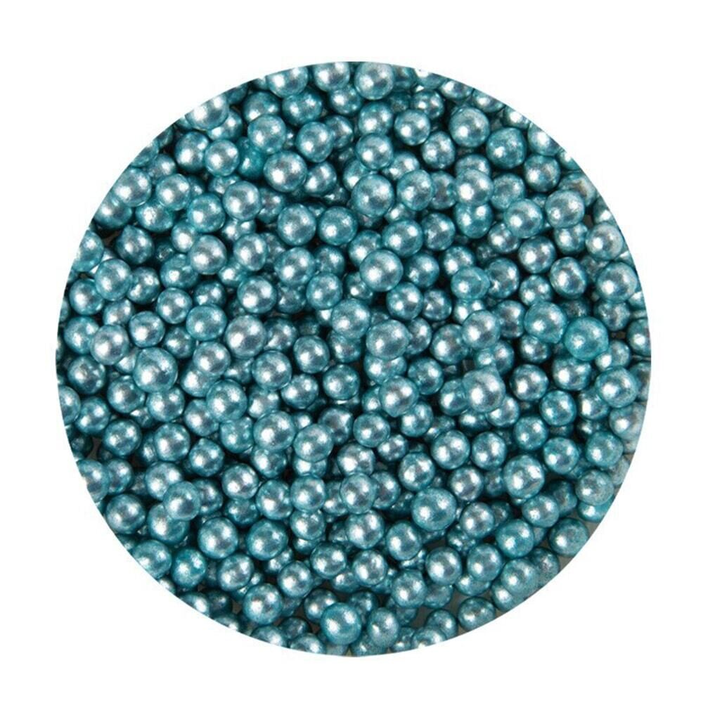 Softparels metallic blauw - 4mm - 600g