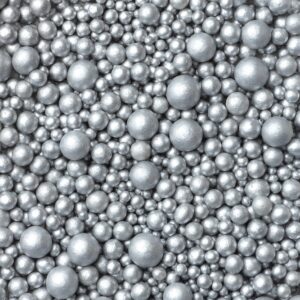 Suikerparels, 3,4,5,7,10mm, Grijs - 100g