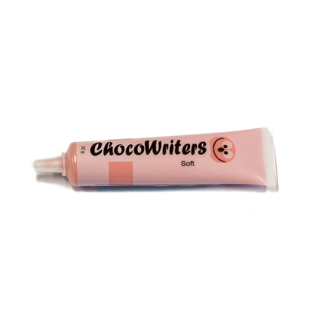 Choco schrijftube roos - 31g