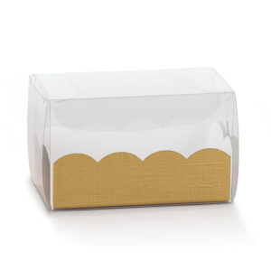 macarondoosjes goud - 8x5x5cm - 10st