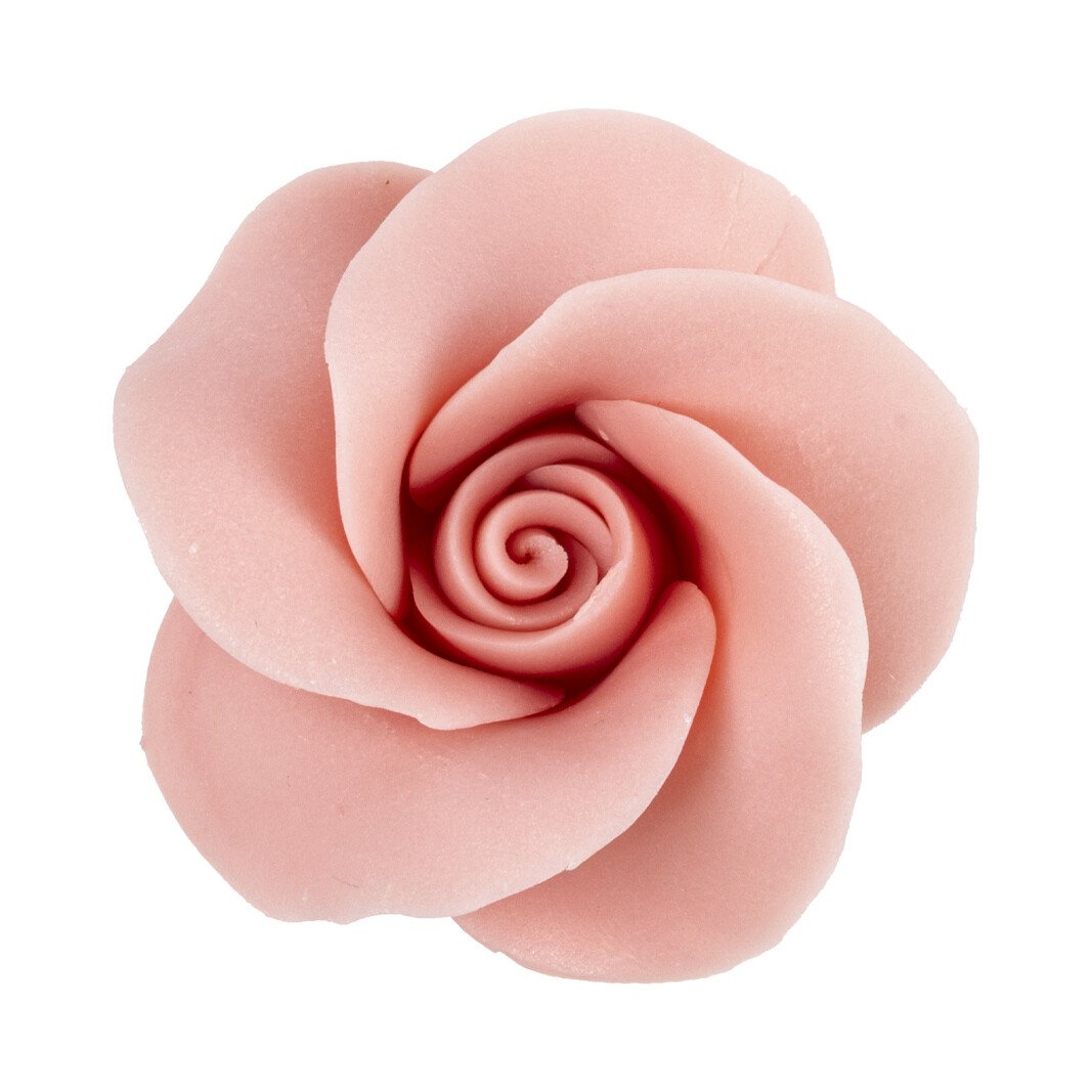 Roze Roos - chocolade - 3.5 X 4cm