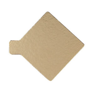 taartkarton met lipje goud - 7,5x7,5cm - 250st
