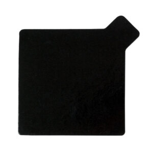 taartkarton met lipje zwart - 7,5x7,5cm - 250st